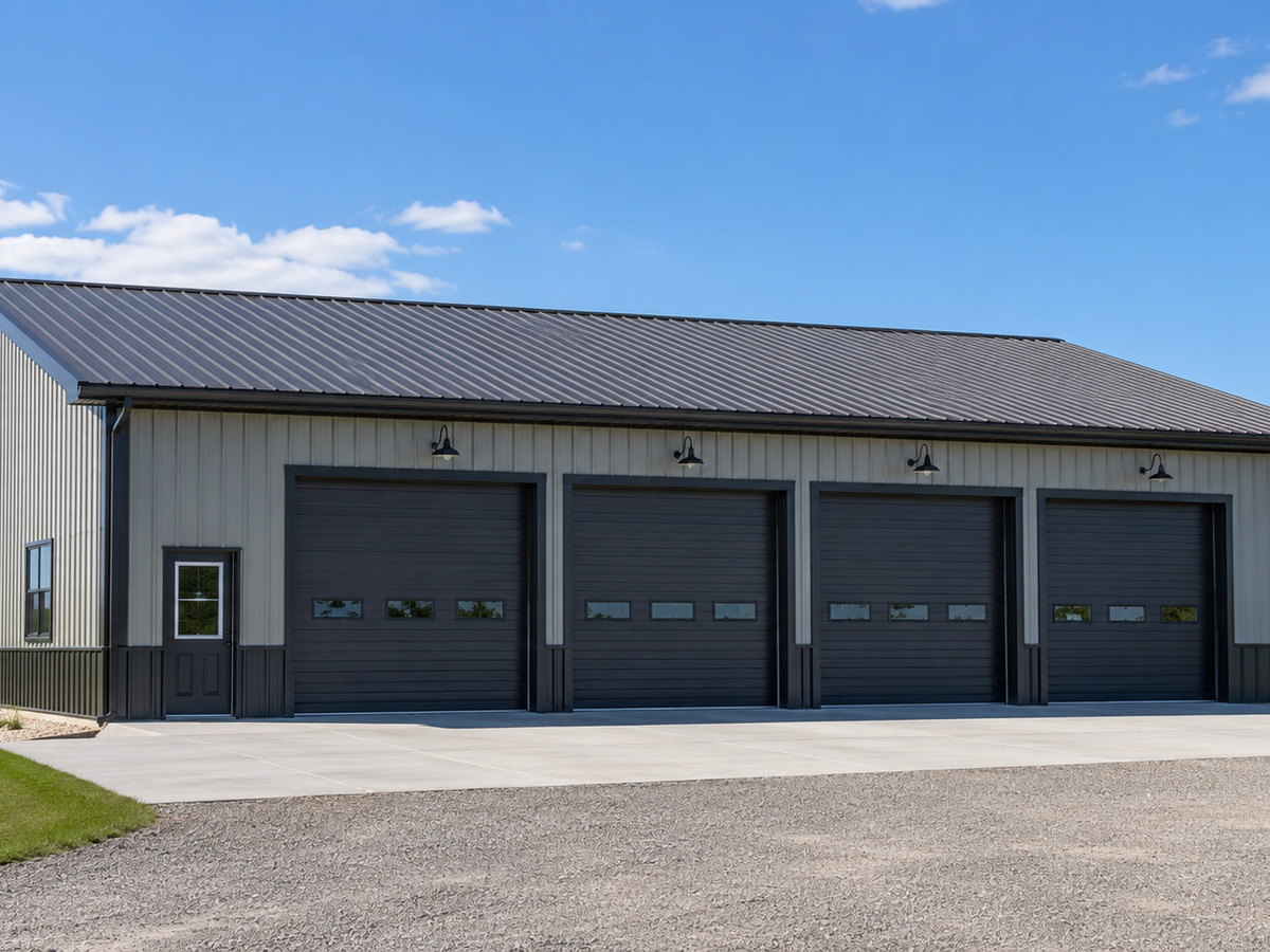 Metal garage build